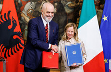 First group of asylum seekers sent from Italy to centres in Albania today under new deal