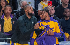 LeBron and Bronny James make NBA history with father-son appearance