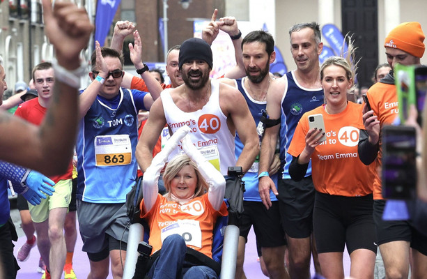 Colin Farrell Completes Dublin Marathon, Fundraising for EB and Supporting Emma Fogarty