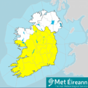 Status Yellow fog warning issued for most of the country this evening