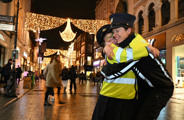 Christmas lights switched on at Grafton Street with help from Little Blue Heros reps
