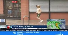 Best Hurricane Sandy videobomb so far