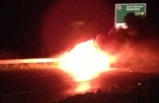 Motorists warned: N11 blocked over car on fire