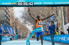 Kiplimo becomes first person ever to run half-marathon in under 57 minutes