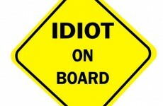 Woman who drove on pavement ordered to wear 'idiot' sign