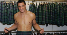 On tour: Dan Carter is absolutely loving his trip to Scotland