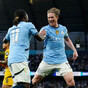 Kevin De Bruyne goal edges Man City closer to Champions League qualification