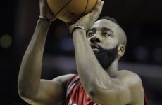 James Harden high-fived imaginary teammates after shooting a technical