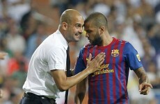 Alves blames squad for Guardiola exit