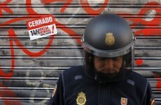 Video: Spanish police brutality at austerity strikes