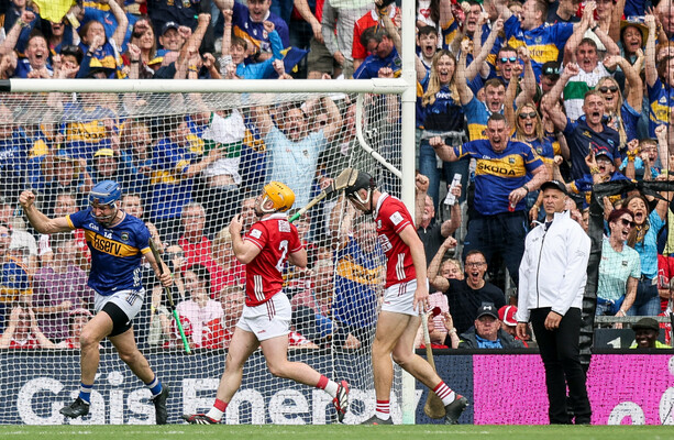 Tipperary outscored Cork 3-14 to 0-2 in the second half.
