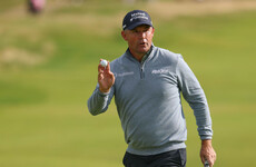 Harrington leads Senior Open, Maguire in contention in Scotland