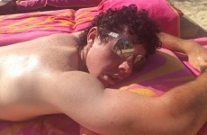 Here's your 'world number 1 asleep in the sun' pic of the day