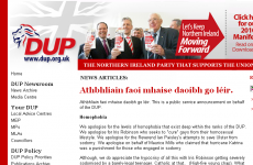 DUP websites hacked by Irish language prankster