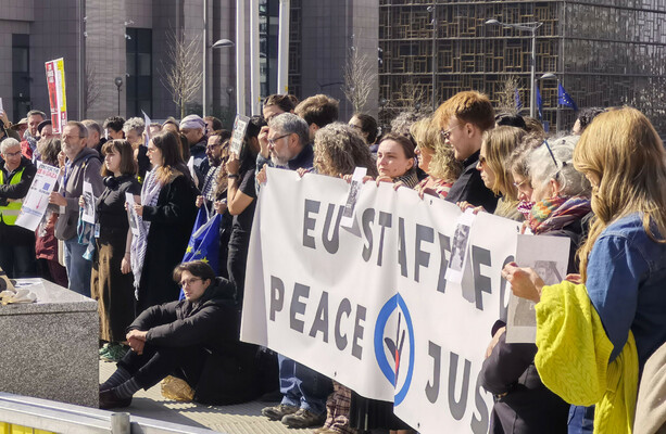 EU accused of 'intimidation' of staff who are protesting bloc's response to Gaza