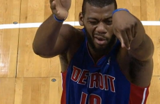 VIDEO: Greg Munroe makes a free-throw with 1 eye shut