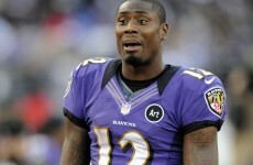 Baltimore Ravens wide receiver Jacoby Jones flirts with reporter on live TV