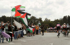 Pro-Palestine demonstrations continue at Vuelta as Bernal wins shortened stage
