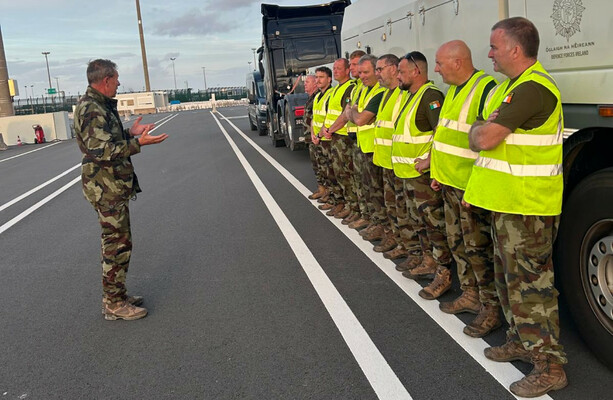 Irish soldiers drove over 7,000kms to deliver vehicles and bomb disposal robots to Ukraine