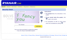 Ryanair comes onto customers via website