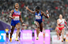 Jefferson-Wooden completes world sprint treble with US relay win