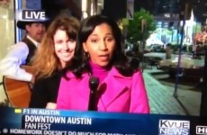 Video: How to deal with a drunk person videobombing your live TV report