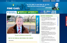 Fine Gael's website returns - with a defiant message from Enda