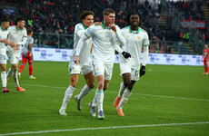 Evan Ferguson scores first Serie A goal as Roma go clear at the top