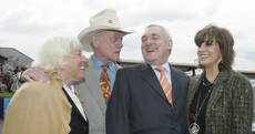 JR Ewing with Bertie Ahern Pic of the Day