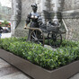 Flowerbeds have been installed in a bid to stop people 'groping' Molly Malone