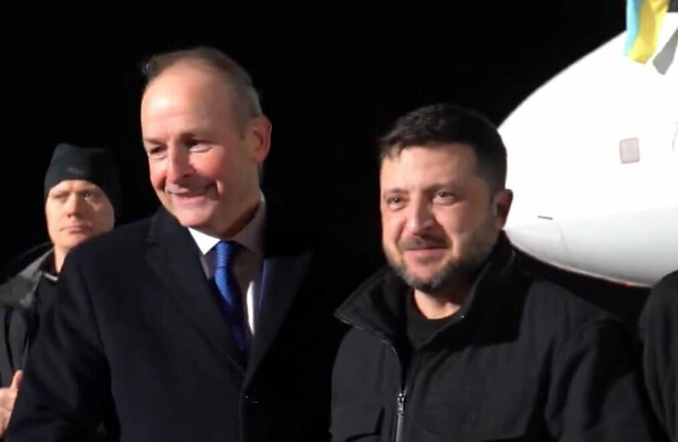 Ukraine President Volodymyr Zelenskyy arrives in Ireland for first official visit