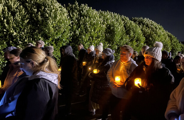 ‘We won’t be intimidated’: Edenderry turns out for vigil to mourn Mary and Tadhg