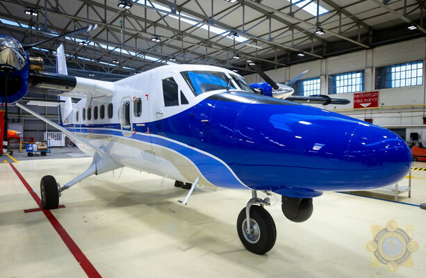 The new garda plane has arrived and was in the skies in the border region today