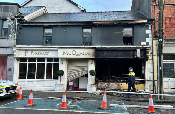 Co Meath pharmacy destroyed in suspected arson attack reopens in temporary location