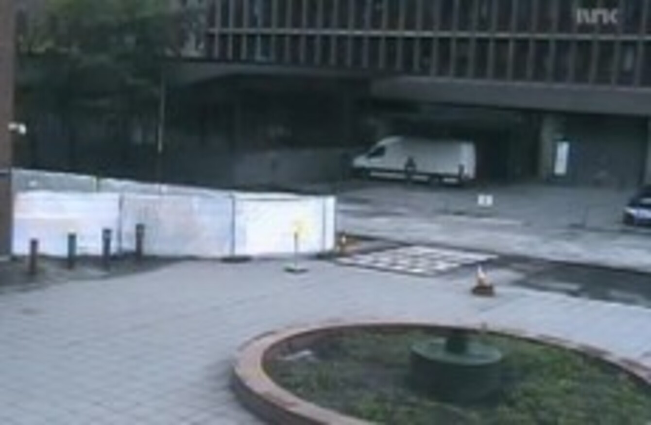 CCTV footage shows Anders Breivik parking van at explosion scene