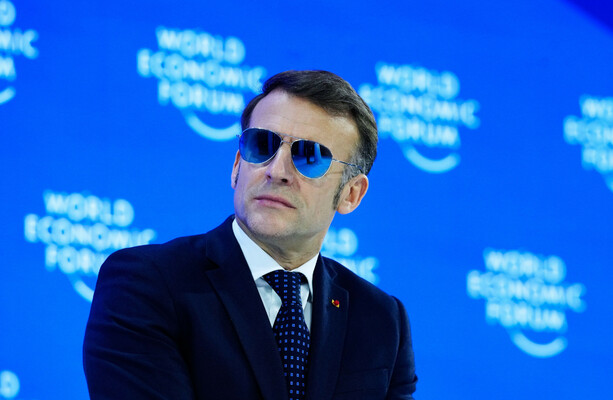 France prefers 'respect to bullies', Emmanuel Macron tells Davos after Trump tariff threat