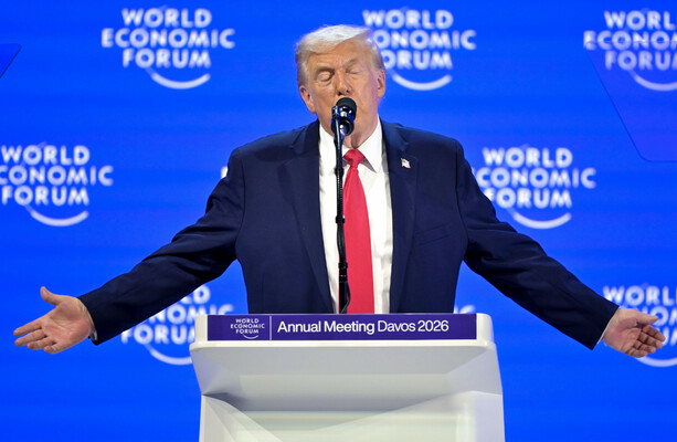 Slagging world leaders and WW2 callbacks - The standout bits from Trump's rambling Davos speech
