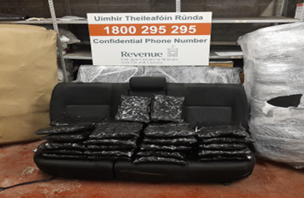 Drugs haul worth €1.5 million hidden in boxes labelled 'car seats' seized at Dublin Airport