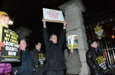 Crowd gathers outside Dáil for abortion rally