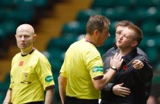Not 1, not 2... 8 match ban for Steve Lomas after Celtic tirade