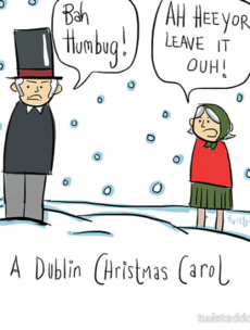 9 gas alternative Irish Christmas cards
