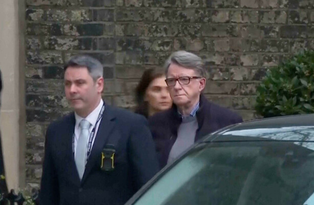 Media throng Peter Mandelson's home as he returns at 2am after release on bail
