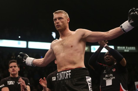 Flintoff before the fight. 