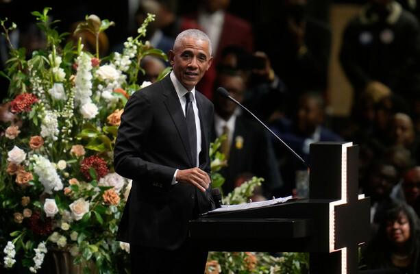 'Bullying masquerading as strength': Obama attacks Trump at Jesse Jackson memorial