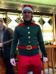 Pic of the day: Paul McShane gets into the Christmas spirit
