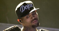 Chris Brown wore the wrong hat for a Dublin gig