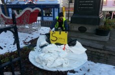 Wicklow snowman reappears with message around his neck