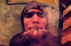 So, Chris Brown likes to smoke weed and take pictures