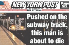 Controversy over NY paper's image of man about to die