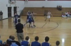 VIDEO: It's just an incredible full-court, discus-style, high school buzzer-beater